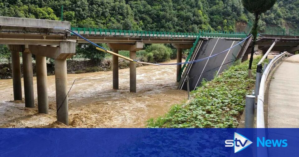 At least 11 killed and dozens missing as Chinese bridge collapses amid floods
