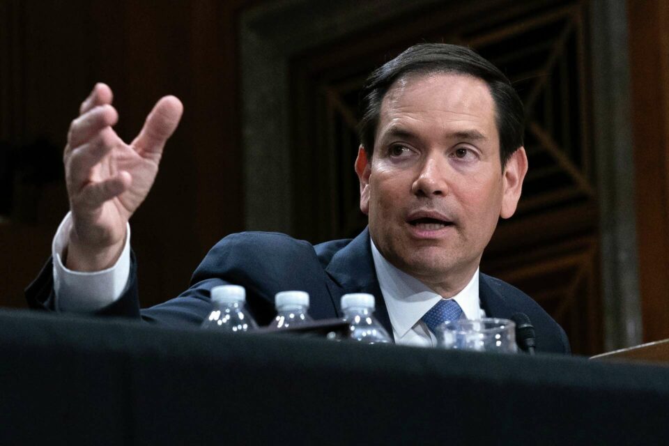 Rubio clashes with Democrats over decision to admit white South Africans