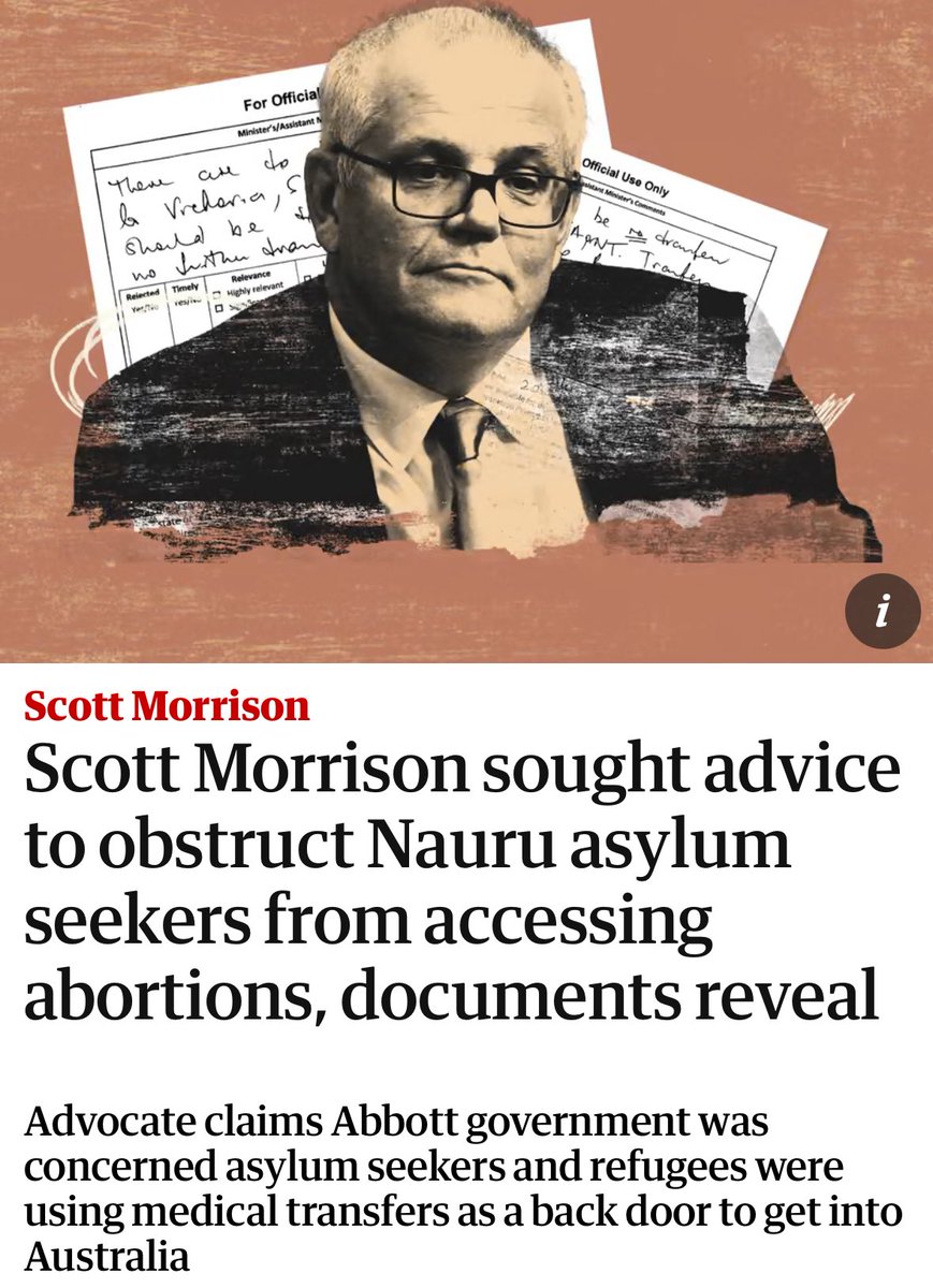 Scott Morrison sought advice to obstruct Nauru asylum seekers from accessing abortions, documents reveal