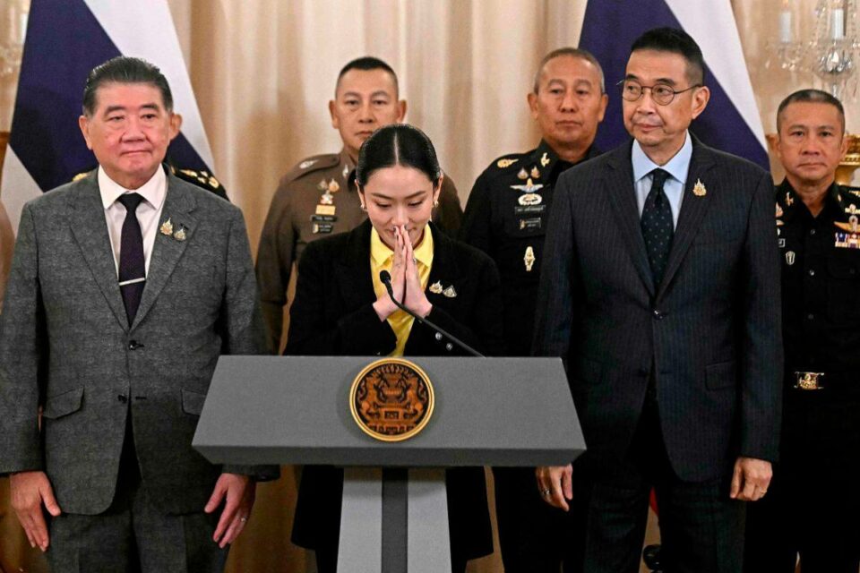Thai PM apologises over leaked call with Hun Sen as crisis threatens to topple government
